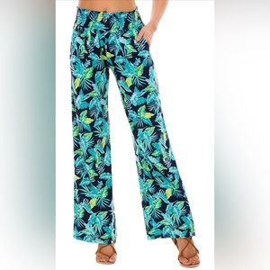 Urban CoCo Women's Boho Palazzo Pants Wide Leg Lounge Pants